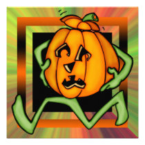 Jack O Lantern Pumpkin Halloween Party Invitation invitations