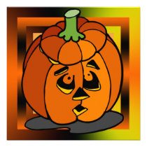 Jack O Lantern Pumpkin Halloween Party Invitation invitations