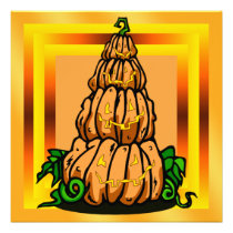 Jack O Lantern Pumpkin Halloween Party Invitation invitations