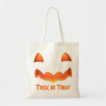 Jack-o-lantern Tote Bag Halloween Pumpkin Bag