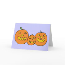 Jack-o'-Lantern Trio card