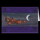 Jack-o-lanterns at Halloween. cards