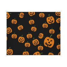 Jack O' Lanterns background Stretched Canvas Print