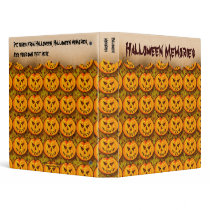 Jack-O-Lanterns Customizable Halloween Binder