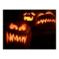 Jack-o-lanterns print