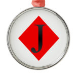Jack Of Diamonds Playing Cards Christmas Ornaments