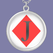 Jack Of Diamonds Playing Cards necklaces