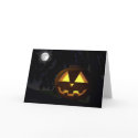 Jack O'Lantern and Moon Halloween Greeting Card by rclord Jack O'Lantern and Moon Halloween Greeting Card