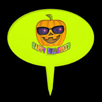 JACK O'LANTERN HALLOWEEN CAKE TOPPER PICK cake picks