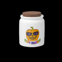 JACK O'LANTERN HALLOWEEN CANDY or TREAT JAR candy jars