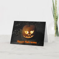 Jack O'lantern Halloween Card card