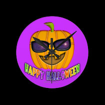 JACK O'LANTERN HALLOWEEN WALL CLOCK wall clocks