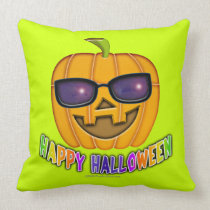 JACK O'LANTERN Reversible Halloween THROW PILLOW pillows