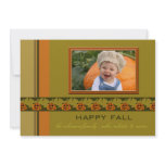 Jack O'Lantern Row - Fall Photo Card Invites