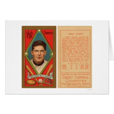 Jack Quinn Yankees Baseball 1911 Cards by lc_baseball