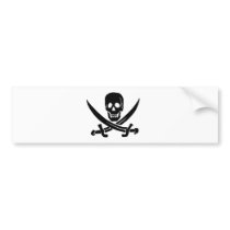 Jack Rackham-Black Bumper Stickers