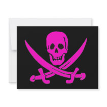 Jack-Rackham-Pink Personalized Invites