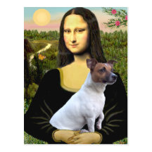 Jack Russell 6 - Mona Lisa Post Card