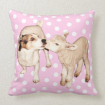Jack Russell and Lamb Mojo Pillow