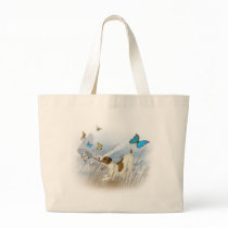 Jack Russell Chases Butterflies bags