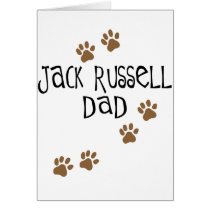 Jack Russell Dad Greeting Card