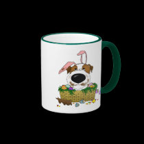 Jack Russell Happy Easter Mug mugs