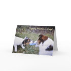 Jack Russell Mother's day card card