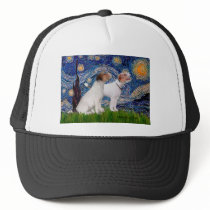 Jack Russell Pair 4 - Starry Night Hats