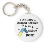 Jack Russell Terrier Agility Dog Keychain