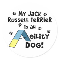 Jack Russell Terrier Agility Dog stickers