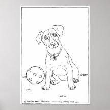 Jack Russell Terrier Canvas Posters