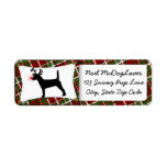 Jack Russell Terrier Christmas Custom Return Address Labels