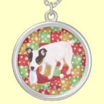 Jack Russell Terrier Christmas necklaces