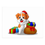 Jack Russell Terrier - Christmas Postcard