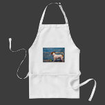Jack Russell Terrier Dog Art - Jack at the Beach Aprons