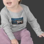 Jack Russell Terrier Dog Art - Jack at the Beach T-shirt