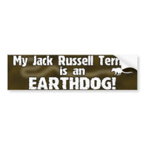 Jack Russell Terrier Earthdog Bumper Sticker bumper stickers