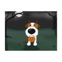 Jack Russell Terrier Halloween postcards