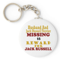 Jack Russell Terrier & Husband Missing Reward For Key Chain