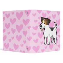 Jack Russell Terrier Love Vinyl Binder