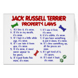 JACK RUSSELL TERRIER Property Laws 2 Greeting Cards