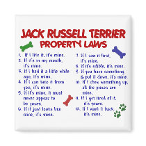 JACK RUSSELL TERRIER Property Laws 2 magnets by poochloverstuff JACK RUSSELL TERRIER Property Laws 2 magnets