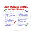 JACK RUSSELL TERRIER Property Laws 2 stickers