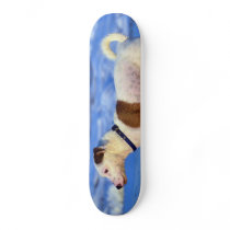 Jack Russell Terrier Running On The Beach Skate Board Deck