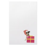 Jack Russell Terrier Santa Hat Stationery