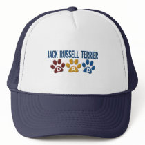 JACK RUSSELL TERRIER Spaniel Dad Paw Print 1 hats by poochloverstuff JACK RUSSELL TERRIER Spaniel Dad Paw Print 1 hats