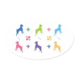 Jack Russell Terrier Oval Sticker