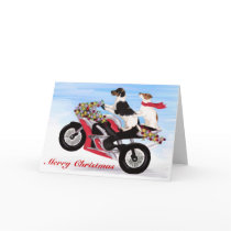 Jack Russell Terriers riding a motorcycle cards