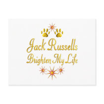 Jack Russells Brighten My Life postcards