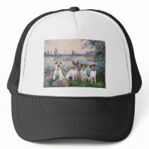 Jack Russells (four) - By the Seine Trucker Hat